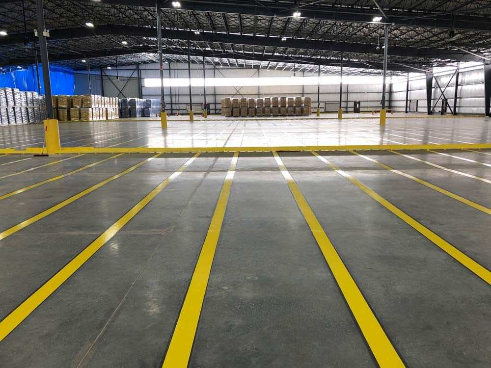 Safety line striping in Charlotte NC